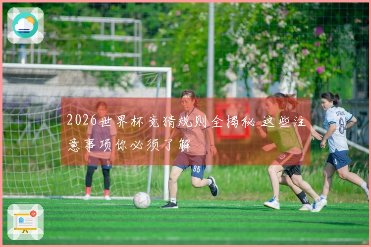 2026世界杯竞猜规则全揭秘 这些注意事项你必须了解