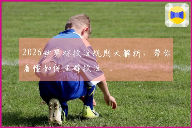 2026世界杯投注规则大解析，带你看懂如何正确投注