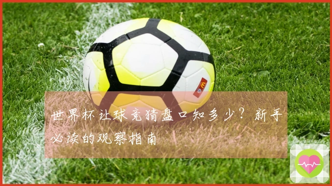 世界杯让球竞猜盘口知多少？新手必读的观察指南